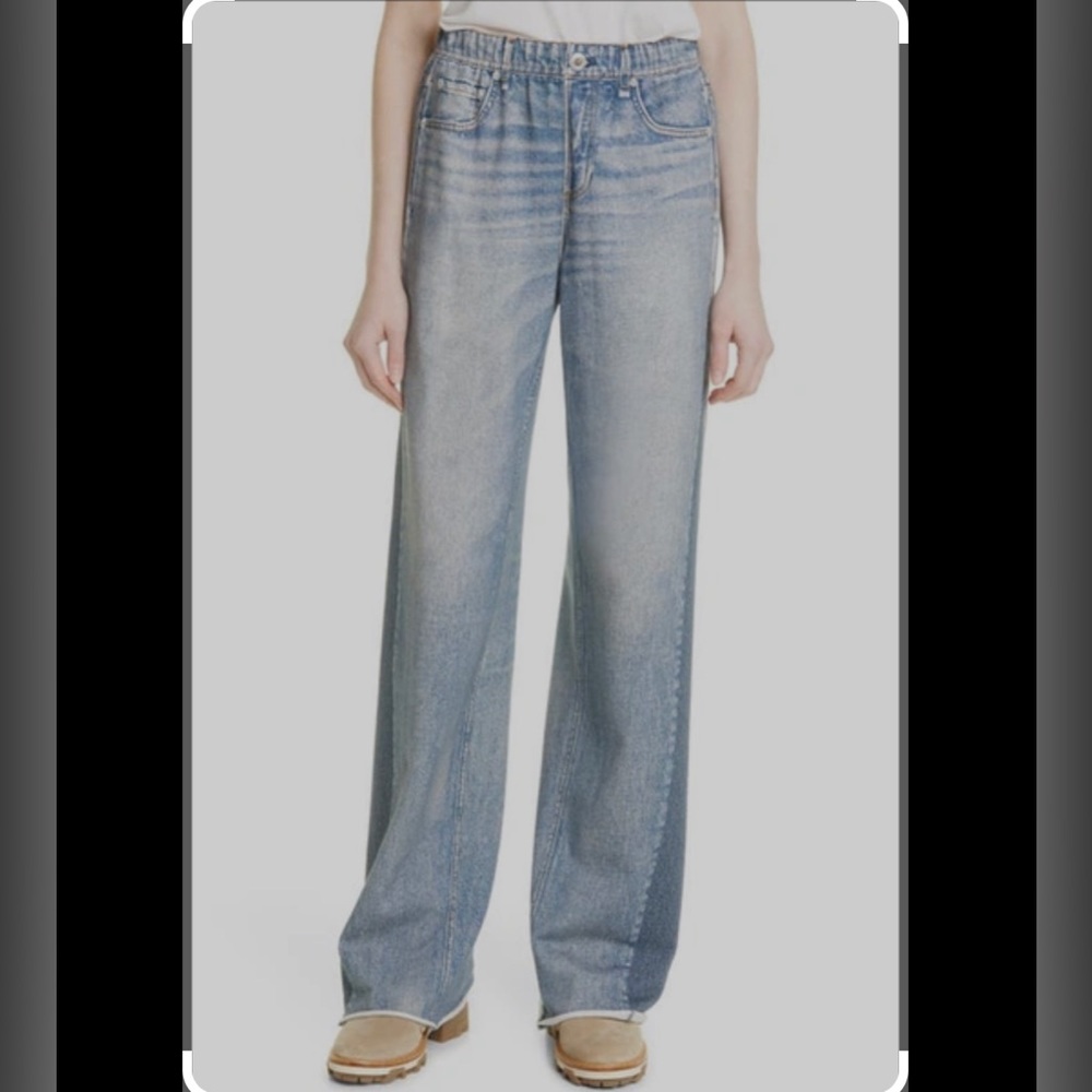 RAG & BONE Miramar straight leg printed jeans size Small